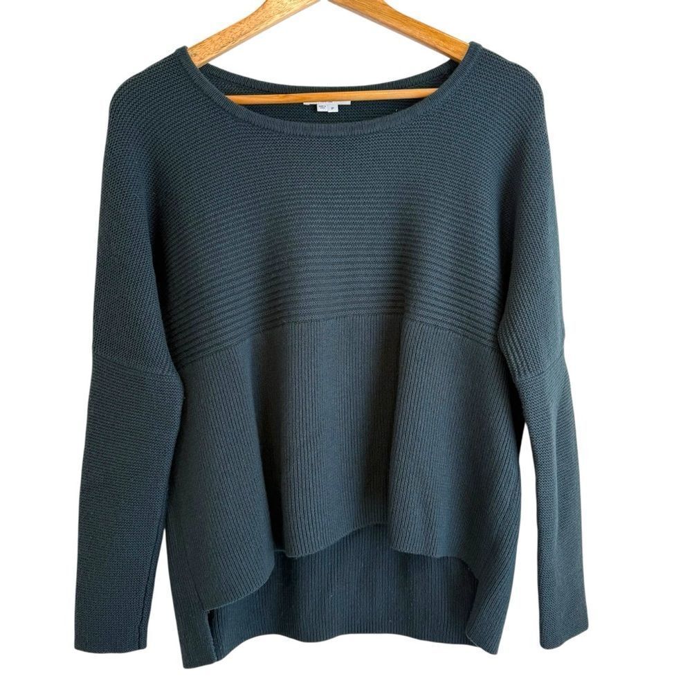 Helmut Lang Forest Green Crew Neck Sweater